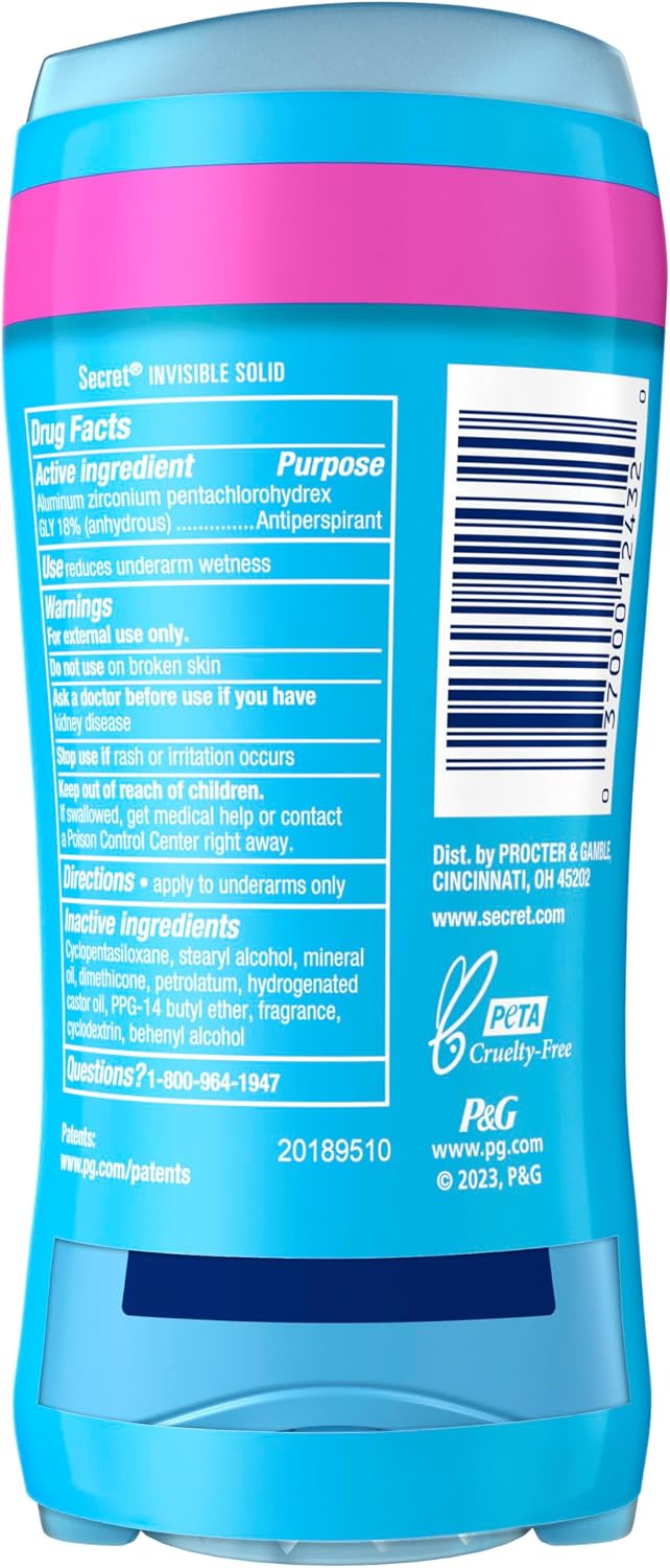Secret Anti-Perspirant Deodorant Invisible Solid Powder Fresh Twin Pack 5.20 oz - Image 11